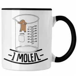 Trendation Tasse Chemiker Tasse Lustiger Maulwurf Mole Per Liter Chemie Avogadro's Chem schwarz