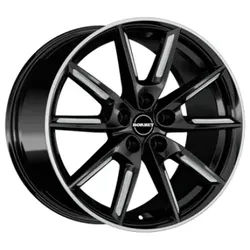 Borbet Lx18 Black Matt Silver Spoke Rim 8x18 ET 45 5/108 Alufelge Schwarz