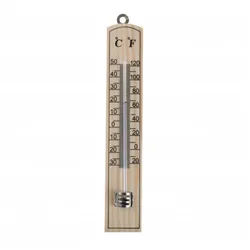 axentia Raumthermometer Zimmerthermometer, Holz, ca. 20 cm 200335, 1-tlg.