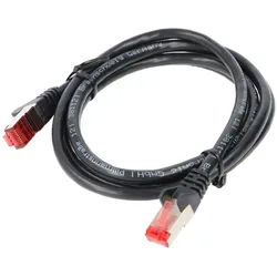 Goobay CAT 6 Patchkabel, S/FTP (PiMF), Schwarz