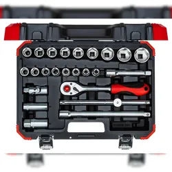 GEDORE red Steckschlüssel-Satz 1/2" 10-32mm 24-teilig, R69003024
