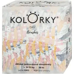 Kolorky Day Brushes Einweg-ÖKO-Windeln Größe S 8-13 Kg 19 St.