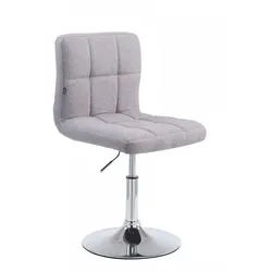 CLP Drehstuhl Stoff grau , Grau , Metall , 44x74x49 cm , Büromöbel, Bürostühle, Drehstühle