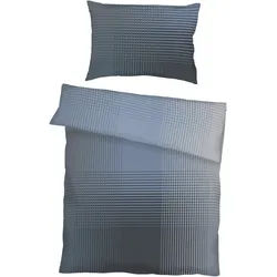 Kaeppel Bettwäsche , Dunkelblau , Textil , Graphik , 140x200 cm , bügelleicht , Heimtextilien, Bettwäsche & Leintücher, Bettwäsche, Satin-Bettwäsche