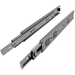 SO-TECH® Auszug Schubladenvollauszug, Längen 250 - 750 mm, Tragkraft 45 kg (2 St), KV2-45-H45-L600-NF 600 mm (eingeschoben), kugelgelagert silberfarben