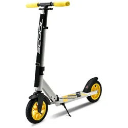 S'cool Cityroller flaX - City Roller, Klappbar und Höhenverstellbar gelb|weiß
