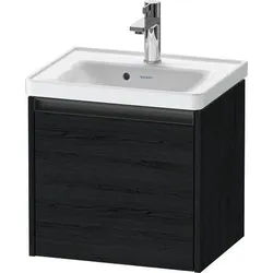 Duravit Ketho.2 Waschtischunterbau wandhängend Eiche Schwarz Matt 484x375x440 mm - K25080016160000 K25080016160000