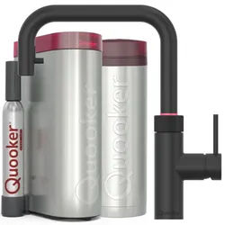 Quooker Flex Square, PRO3 & CUBE, schwarz, FXSBLK PRO3 CUBE2, **inkl. CUBE Filter Starter Set** inkl. 7 JAHRE GARANTIE