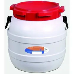 Basic Nature Weithalstonne 41,5 Liter weiss/rot