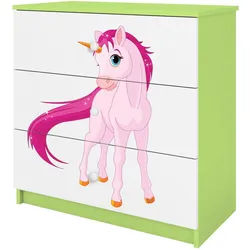 Raumhirsch Furniture Kommode Babydreams Einhorn 81/81/41 , Grün , Holzwerkstoff , Rechteckig , 81x81x41 cm , Babymöbel & Kindermöbel, Babyzimmer, Babyregale & Kinderregale