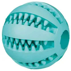 TRIXIE Denta Fun Ball, Minzgeschmack, Naturgummi, Ø 6 cm