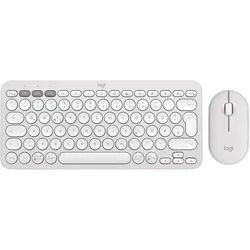 Logitech Pebble 2 Combo kabellose Tastatur und Maus (DE) Tastatur- und Maus-Set weiß