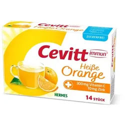 CEVITT immun heiße Orange zuckerfrei Granulat 14 St