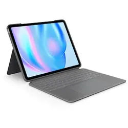 Logitech Combo Touch Tastatur-Case Grau, US-Layout für iPad Air 13" M2 2024, M3 2025