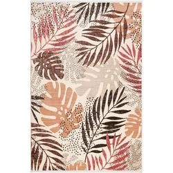 Esprit Webteppich , Braun, Rot, Beige , Textil , Floral , rechteckig , 200x290 cm , Textiles Vertrauen - Oeko-Tex®, Oeko-Tex® Standard 100 , für Fußbodenheizung geeignet, in verschiedenen Größen erhältlich, für Hausstauballergiker geeignet, lichtunempfindlich, pflegeleicht, strapazierfähig, leicht zusammenrollbar , Teppiche Und Böden, Teppiche, Webteppiche