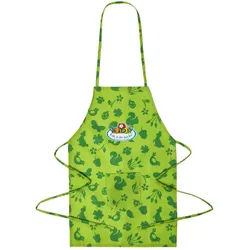 Homescapes Gartenschürze für Kinder , Grün , Textil , Baum/Pflanze/Natur , 34.5x83x83 cm , Gartenzubehör, Gartenpflege, Gartengeräte