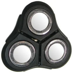 Trade-Shop Ersatzscherkopf passend für Philips RQ1150/17 RQ1150X RQ1151 RQ1151/17 RQ1155 RQ1160, Scherkopfeinheit mit Oberteil und Klingen, ohne Welle und Unterteil schwarz