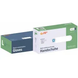 Medic To Go Nitril Untersuchungshandschuh, blau, puderfrei 0190 , 1 Packung = 100 Stück, Größe L (8)