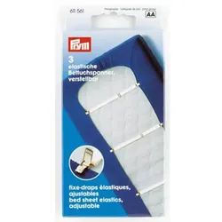 Stofferia Stoff Betttuchspanner Elastic 18 mm weiß, Meterware