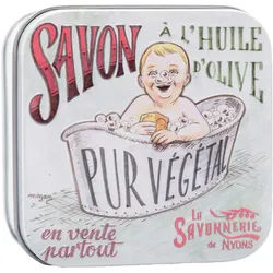 La Savonnerie de Nyons - Metallbox mit Seife 'Babywanne' 155 g