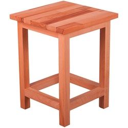 Gardenson Universalhocker , Kernbuche , Holz , Kernbuche , Hartholz , quadratisch , 30x40x30 cm , Gartenmöbel, Gartensessel, Gartenhocker