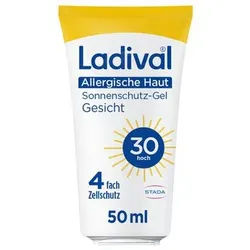 Ladival Sonnenschutzgel Allergische Haut Sonnenschutz-Gel Gesicht, Sonnencreme, mit LSF 30 für allergische Haut