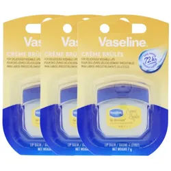 Vaseline Lippenpflegestift 3x Vaseline Lip Therapy Creme Brulee Lippenpflege je 7g feuchtigkeitss