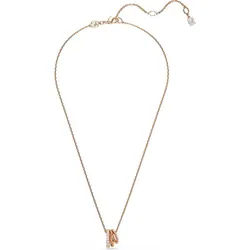 Swarovski Collier Swarovski Damen-Kette Metall Swarovski-Kristall weiß