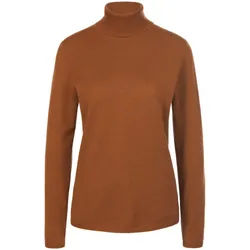 Le pull col roulé include marron