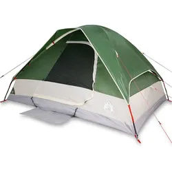 vidaXL Kuppelzelt 4-Personen Zelt Campingzelt Familienzelt Freizeitzelt Kuppelzelt 4 Per grün