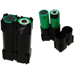 Abstandshalter Set für zwei 18650 Zellen