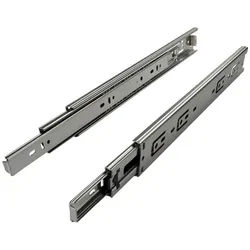 SO-TECH® Auszug Vollauszug Tragkraft 45 kg Längen 250 - 750 mm KV1-45-H45-NF (2 St), KV1-45-H45-L450-NF 450 mm (eingeschoben) silberfarben