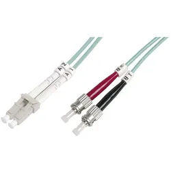 Digitus Digitus DK-2531-01/3 Glasfaser LWL Anschlusskabel 1.00 m Türkis [1x LC Glasfaserkabel, (100.00 cm) blau