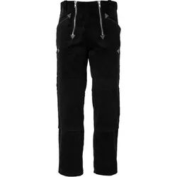 JOB Arbeitshose Zunfthose Schwarz – Trenkercord Hose mit Kniepolstertaschen schwarz 24