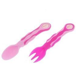 Vital Baby - Kinderbesteck Gabel- und Löffelset Set 1 St rosa
