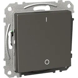 Elso WDE003207 Ausschalter mit Wippe 1-fach, 2-polig, 16 A, mit Steckklemme, Exxact, anthrazit matt
