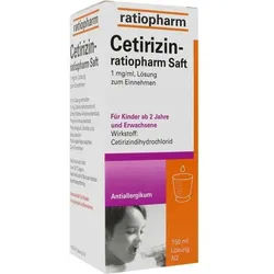 CETIRIZIN-ratiopharm Saft 150 ml