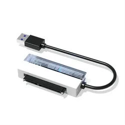 VALUE USB 3.2 Gen 1 zu SATA 6.0 Gbit/s Konverter Computer-Adapter USB 3 Typ A Männlich (Stecker) zu SATA 22-polig (Data+Power) Weiblich (Buchse), 15.0 cm schwarz