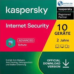 Kaspersky Internet Security 2026, 10 Geräte - 2 Jahre, Download