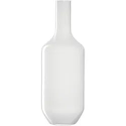 LEONARDO Bodenvase Dekovase MILANO, handgefertigt (1 St), aus Glas, in Flaschenform weiß Ø 23 cm x 64 cm
