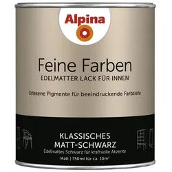 ALPINA Buntlack »Feine Farben«, 0,75 l, schwarz