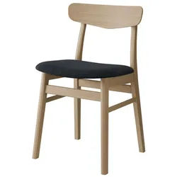 Hammel Furniture Esszimmerstuhl Mosbøl, Stuhl, Massivholz mit gepolstertem Sitz – robust & komfortabel, Massivholz, gepolsterte Sitzfläche, versch. Farbvarianten grau