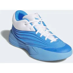 Basketballschuh ADIDAS PERFORMANCE "DAME X", Damen, Gr. 44, blau (blau burst, ftwr weiß, lucid ray blau), Synthetik, Textil, Schuhe, Signature-Schuh von Damian Lillard