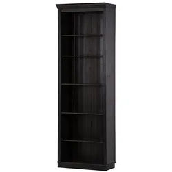 Livetastic Bücherwand Lillehammer , Kieferfarben, Dunkelbraun , Holz , Kiefer , massiv , 5 Fächer , 223x74x37 cm , stehend , Holzmöbel, Holzregale, Bücherregale Holz