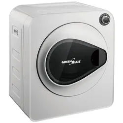 GreenBlue Elektrischer Wäschetrockner GB405 Ablufttrockner für kleine Wohnungen, Fünf Trocknungsprogramme Wäschetrockner 830W 3kg weiß