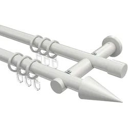 GARDINENSTANGE Platon Savio 420 cm (geteilt in 3 x 140 cm), 2-läufig, 20 mm Ø Weiß