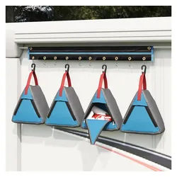 vidaXL Aufbewahrungstasche, Aufbewahrungstasche 4 pcs Grau und Blau 24 x 16 x 24 cm Oxford blau