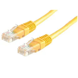 VALUE Patchkabel Cat.6 (Class E) UTP LAN-Kabel, RJ-45 Männlich (Stecker), RJ-45 Männlich (Stecker) (100.0 cm) gelb