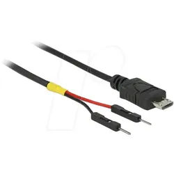 DELOCK 85408 - USB Stromkabel Micro-B auf 2x 1-pin Header, 30 cm