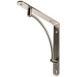 SO-TECH® Wandregalhalter Garderobenkonsole Regalkonsole RK03, 2-tlg., Edelstahloptik silberfarben